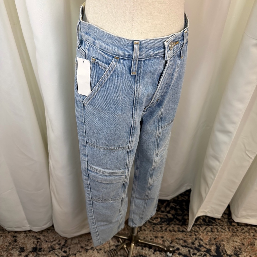 NWT AGOLDE ‘Cooper’ Cargo Jeans in “Rank” Wash Size 24 - Picture 15 of 16